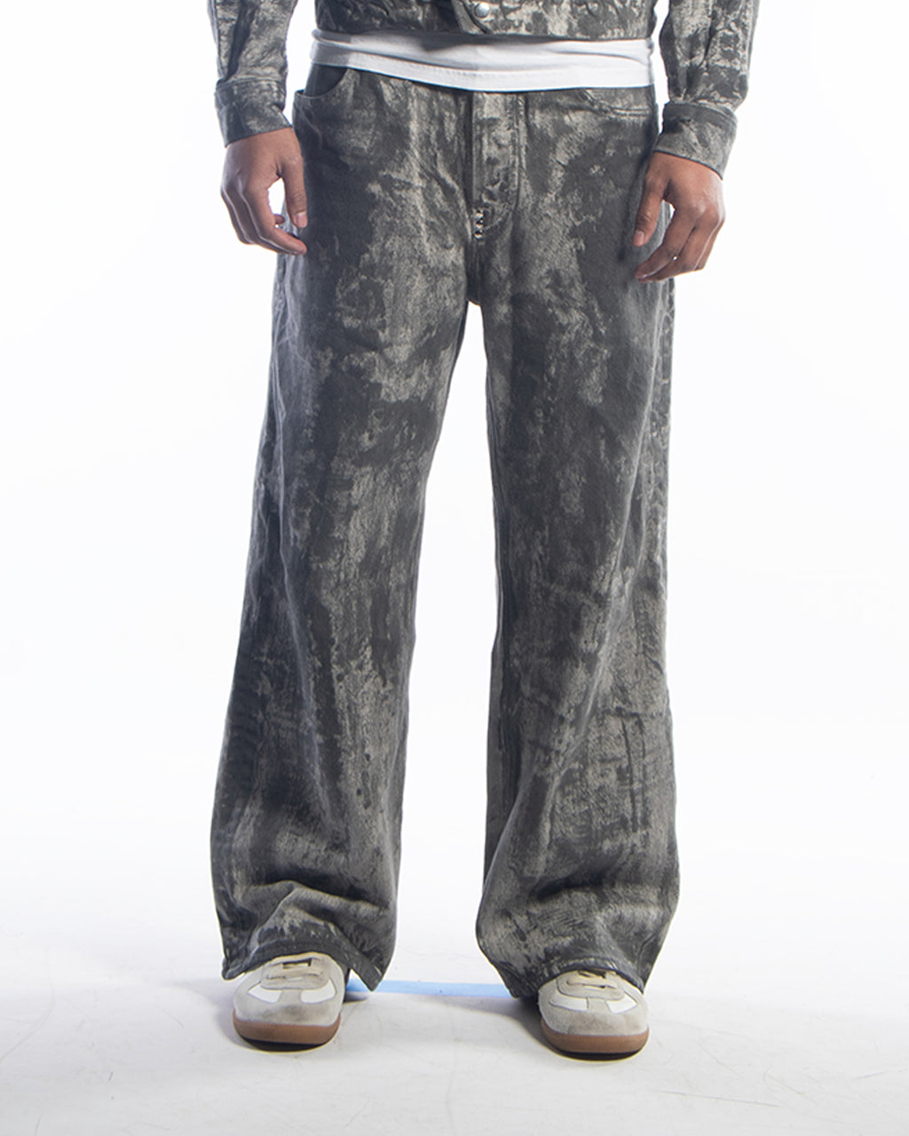 Wide-Leg Denim Jean - Sumi Ink