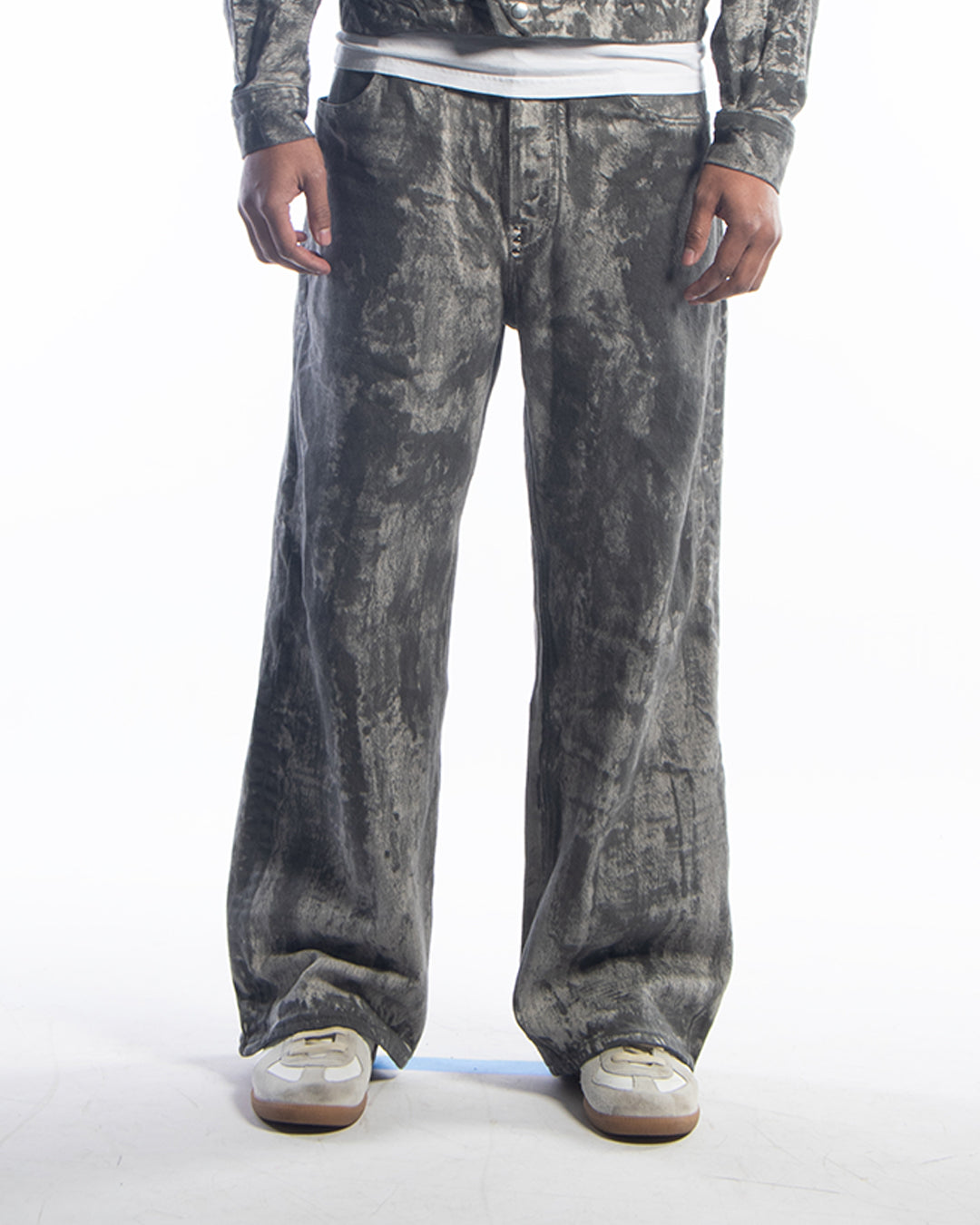 Wide-Leg Denim Jean - Sumi Ink