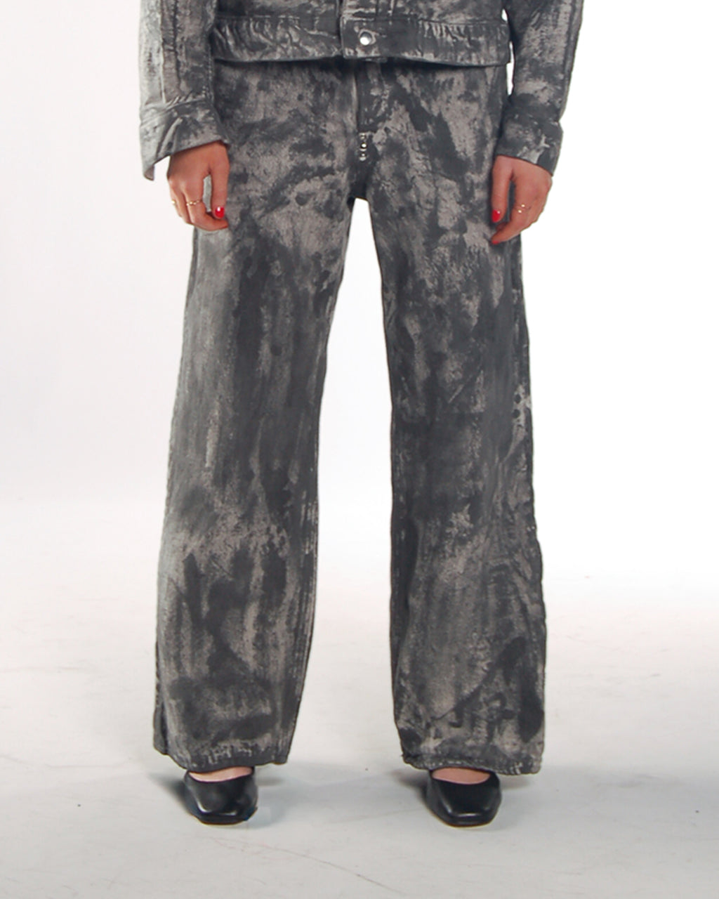 Wide-Leg Denim Jean - Sumi Ink