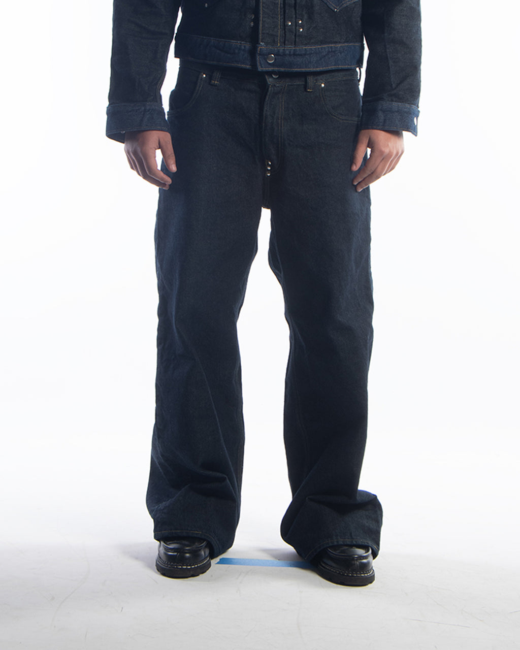 Wide-Leg Denim Jean - Indigo