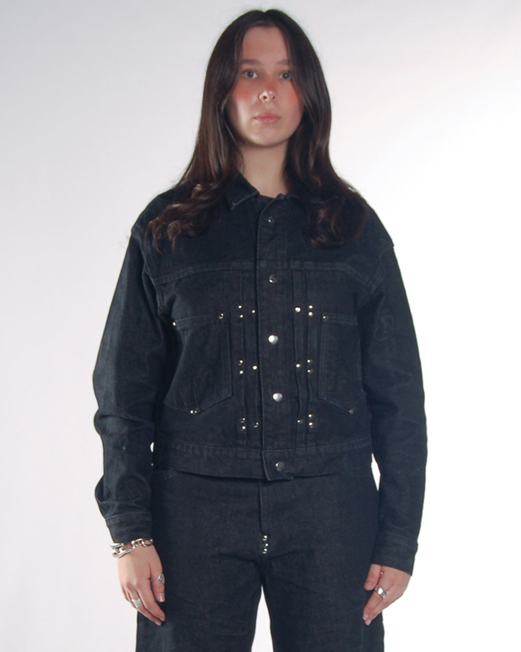 The Type-2 Denim Jacket - Faded Black V1