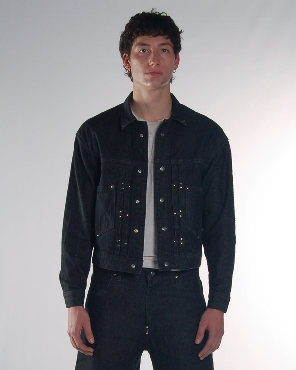 The Type-2 Denim Jacket - Faded Black V1