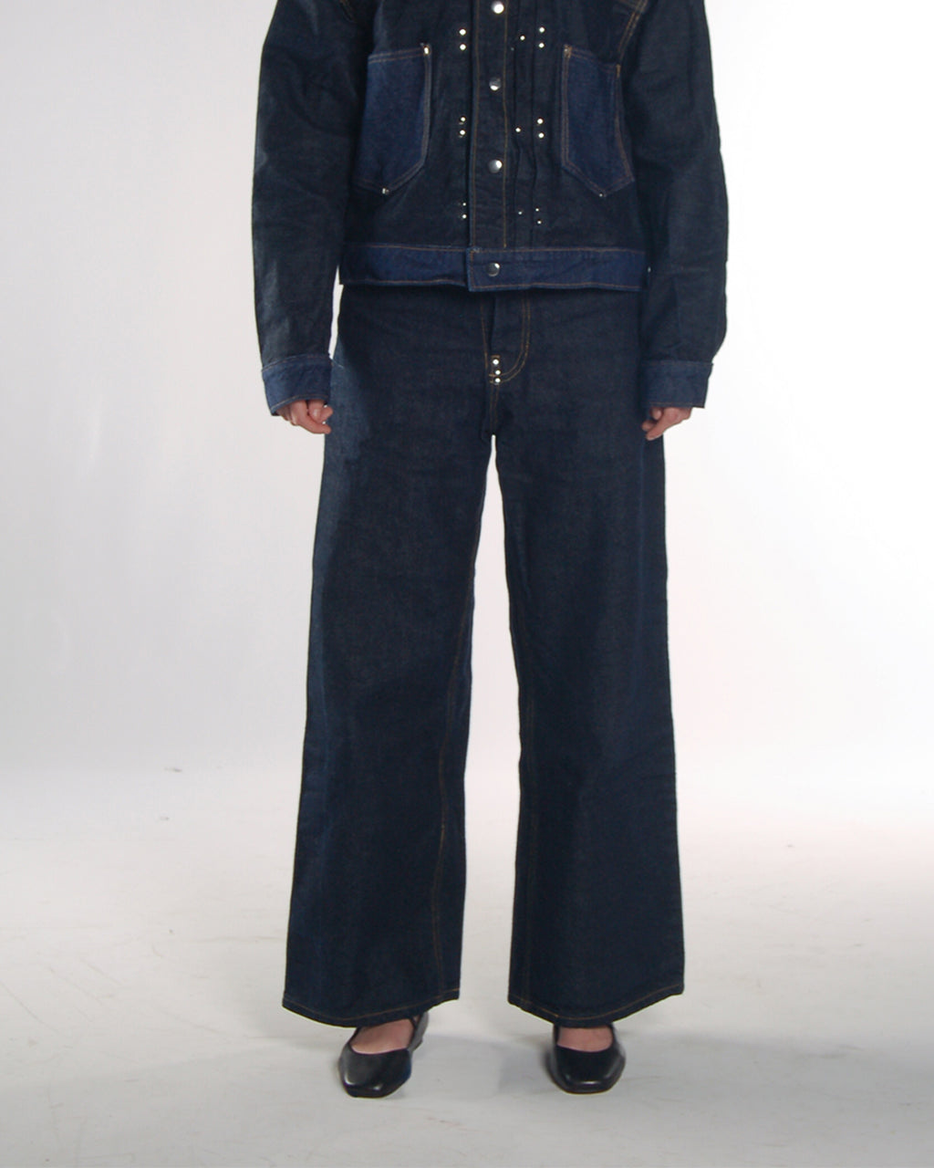 Wide-Leg Denim Jean - Indigo