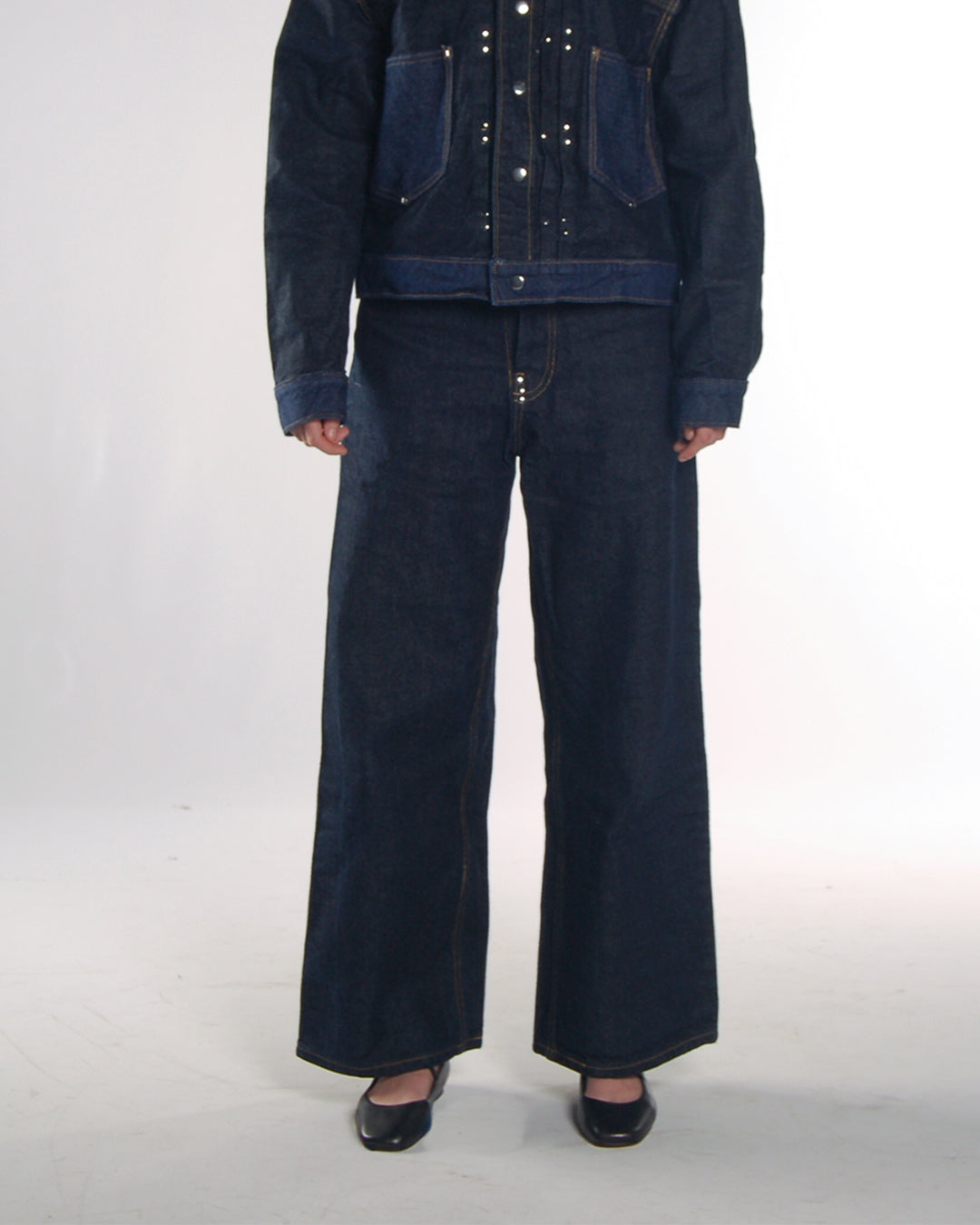 Wide-Leg Denim Jean - Indigo